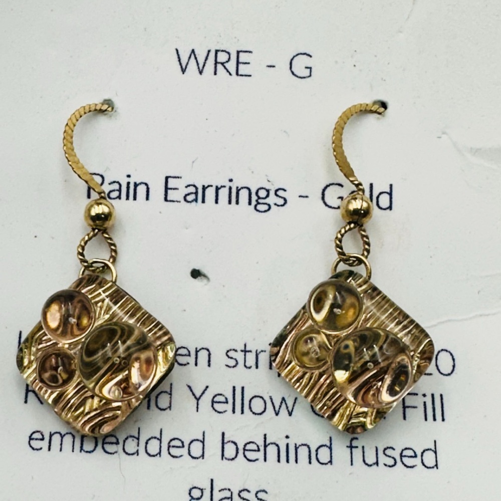 Tahmi Gold Filled Rain Dangle Earrings